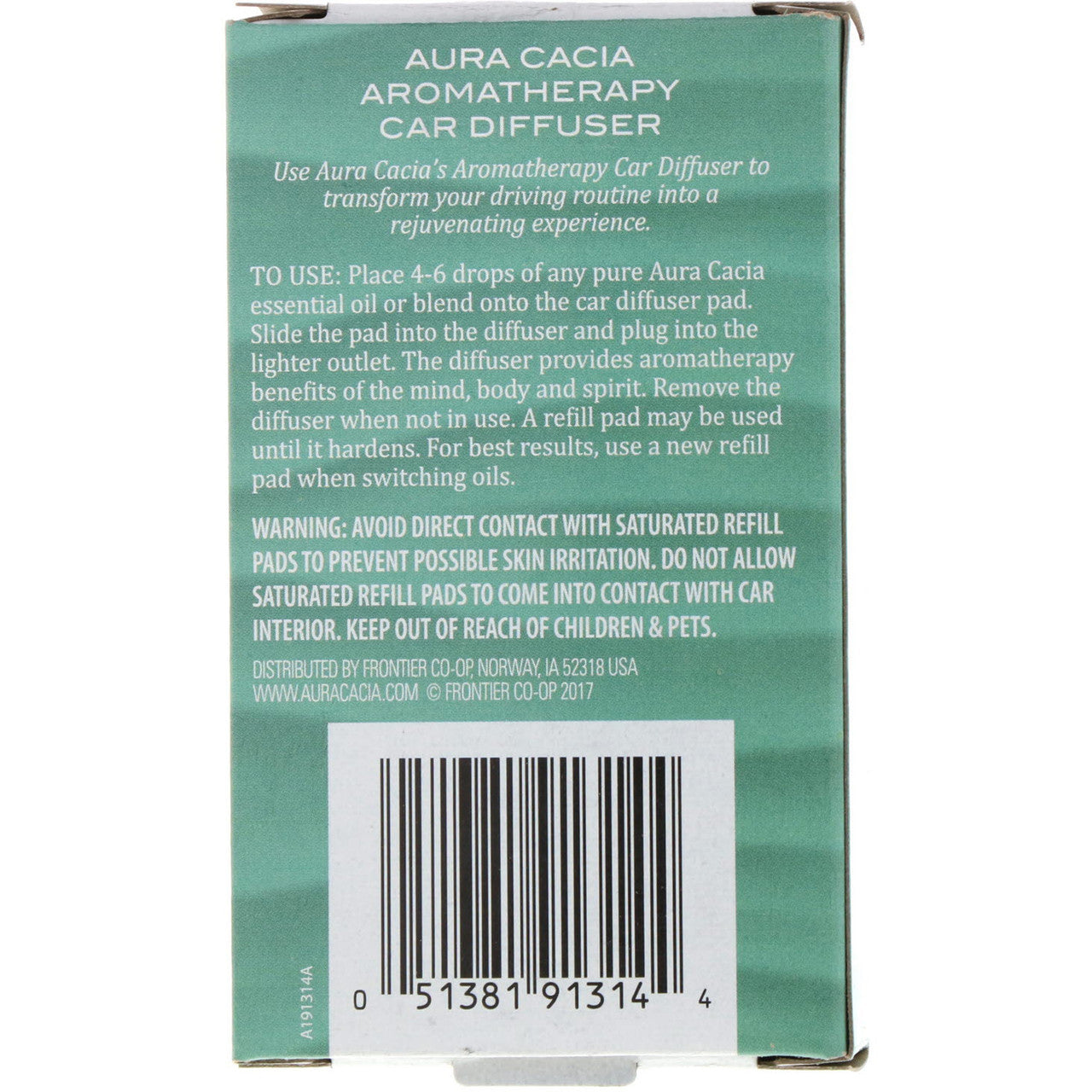 Aura Cacia Aromatherapy Car Diffuser (1xDIFFUSER)